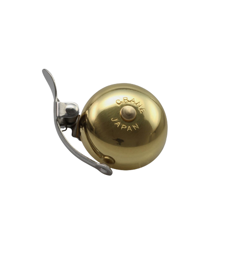 Дзвінок CRANE MINI SUZU, Gold, 45мм латунь, спейсер, Золотий 2