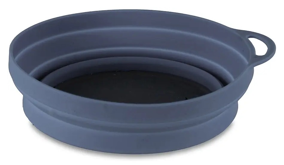 Тарілка для пікніка складана Lifeventure Silicone Ellipse Bowl graphite 5