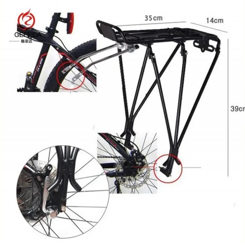 Багажник Luggage Rack задній, Alu, Чорний 3