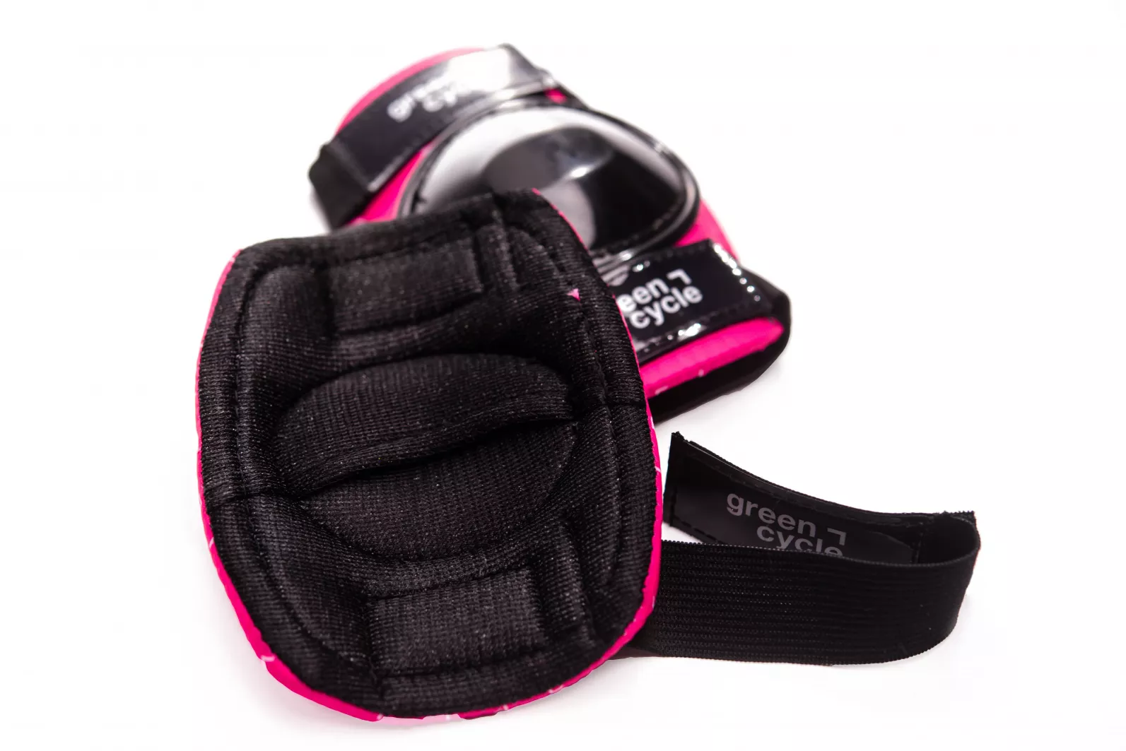 Захист для дітей Green Cycle MIA наколінники, налокітники, рукавички, Рожево-білий 2