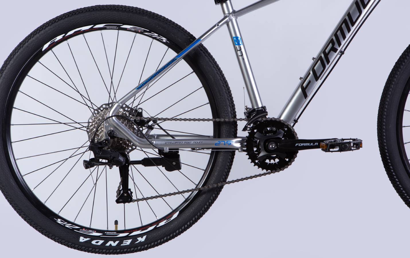 Велосипед Formula ZEPHYR 3.0 DD 27,5" размер М рама 17" 2025 серебристый 2