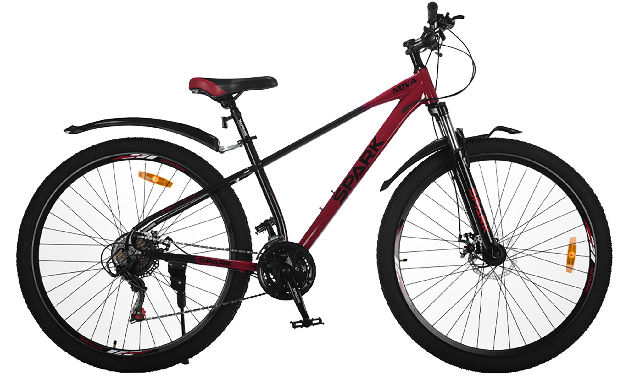 Велосипед SPARK NOVA 29", размер M, рама 17", год 2025, красный с чёрным Велосипед SPARK NOVA 29", размер M, рама 17", год 2025, красный с чёрным