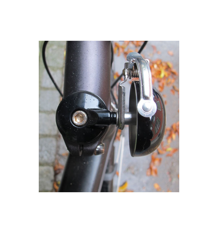 Звонок CRANE MINI SUZU, Black, 45мм алюминий, топкеп, Черный 2