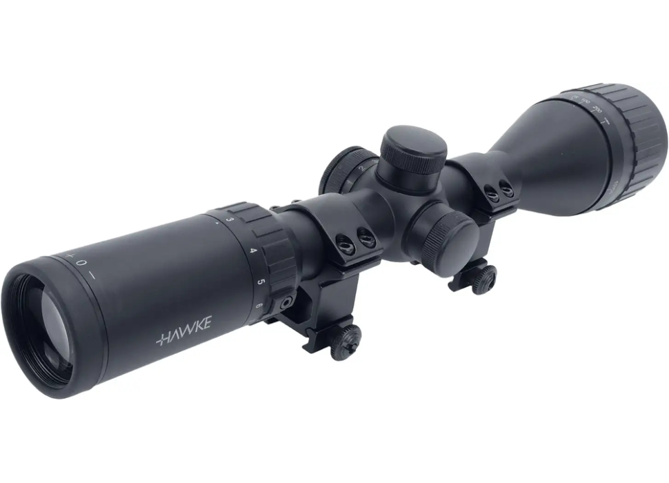 Приціл оптичний Hawke Fast Mount 3-12x50 AO сітка Mil Dot з підсвічуванням. Кільця на Weaver 3