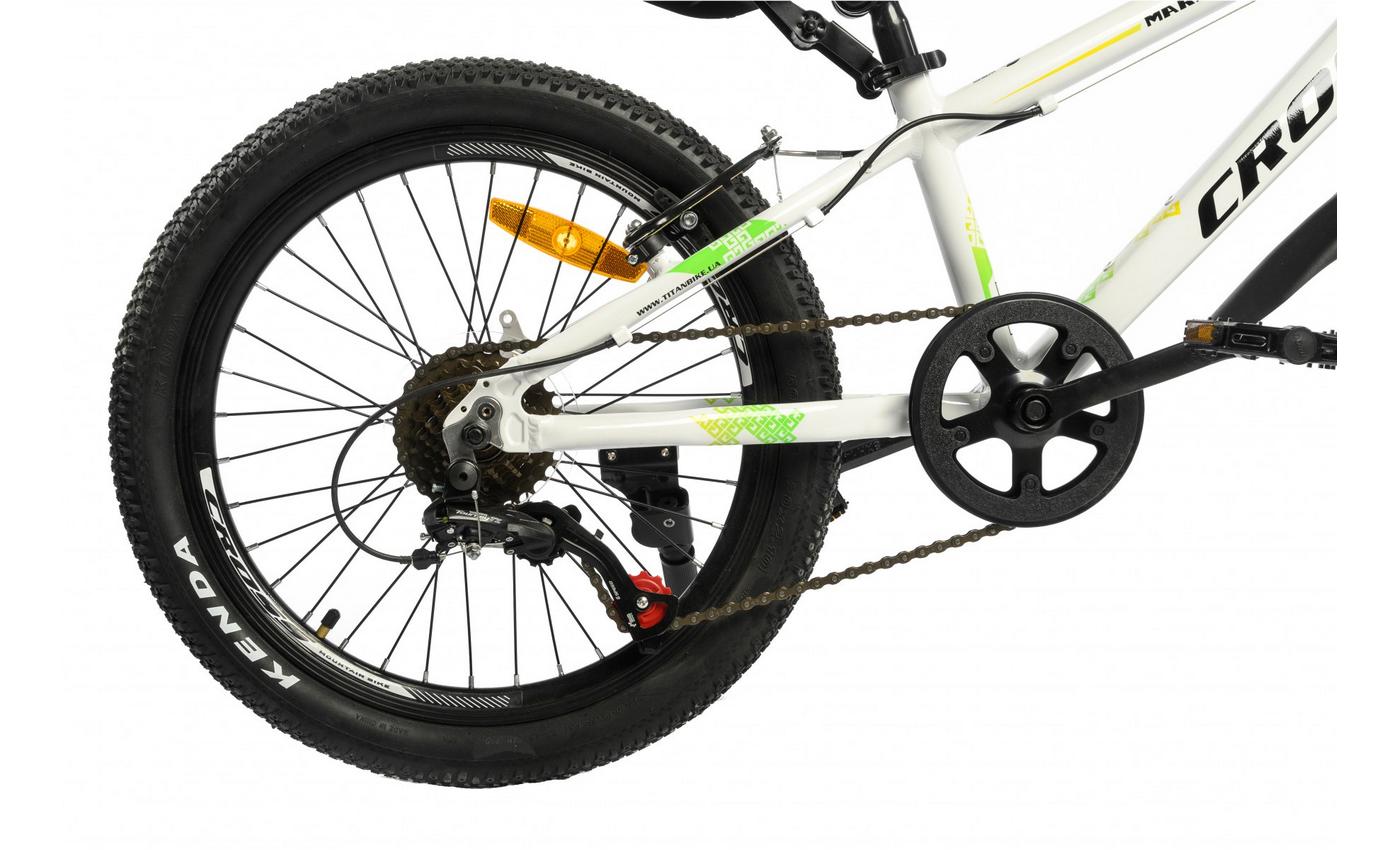 Фотографія Велосипед Cross Marvel 20" рама 10" 2022 Білий-Зелений 2