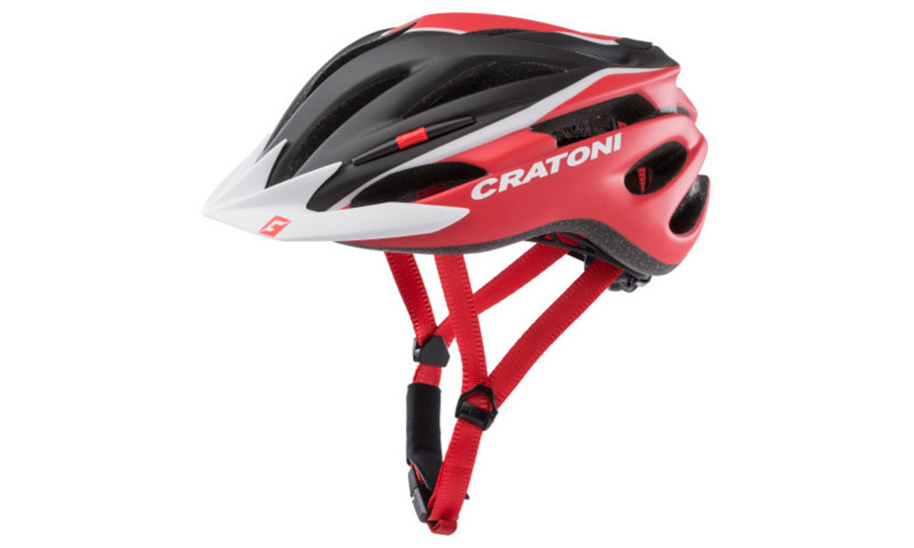 Фотография Шлем велосипедный Cratoni Pacer размер S (49-55 см), Черно-красный