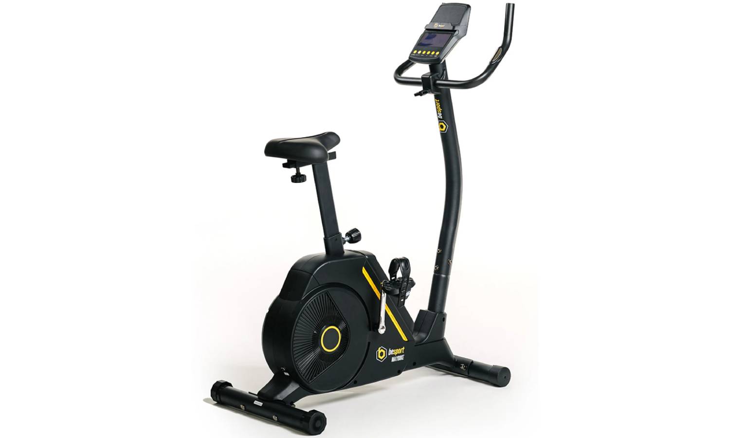 Велотренажер Besport BS-6047 MYBIKE электромагнитный черно-желтый 18