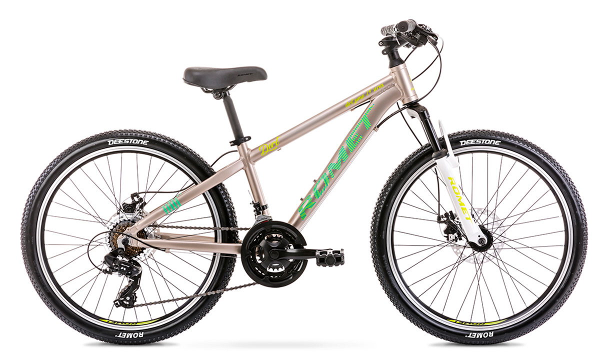 Фотографія Велосипед ROMET Rambler Dirt 24" (2021) 2021 Сіро-зелений