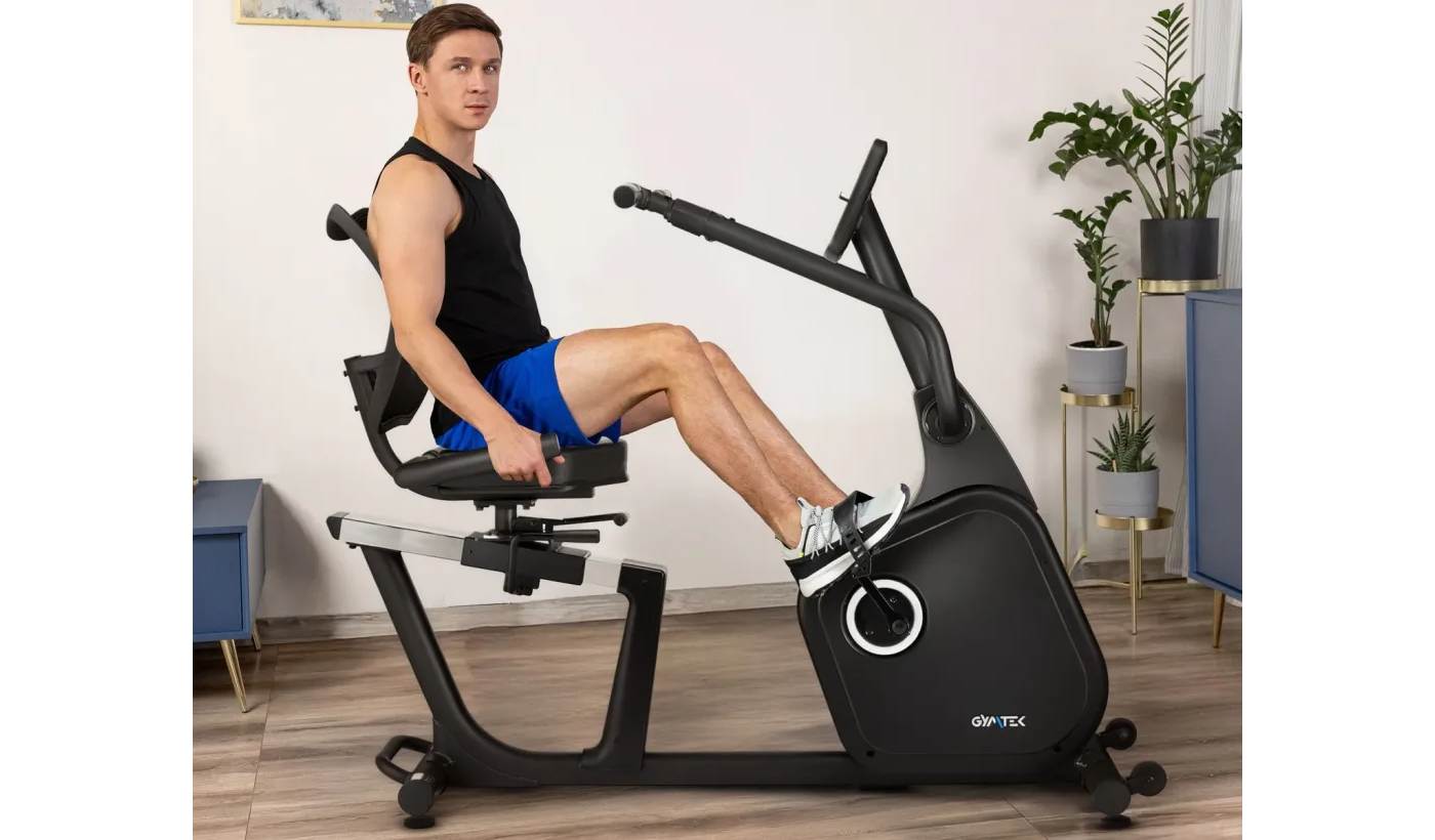 Горизонтальный велотренажер Gymtek XBR8000 электромагнитный 18