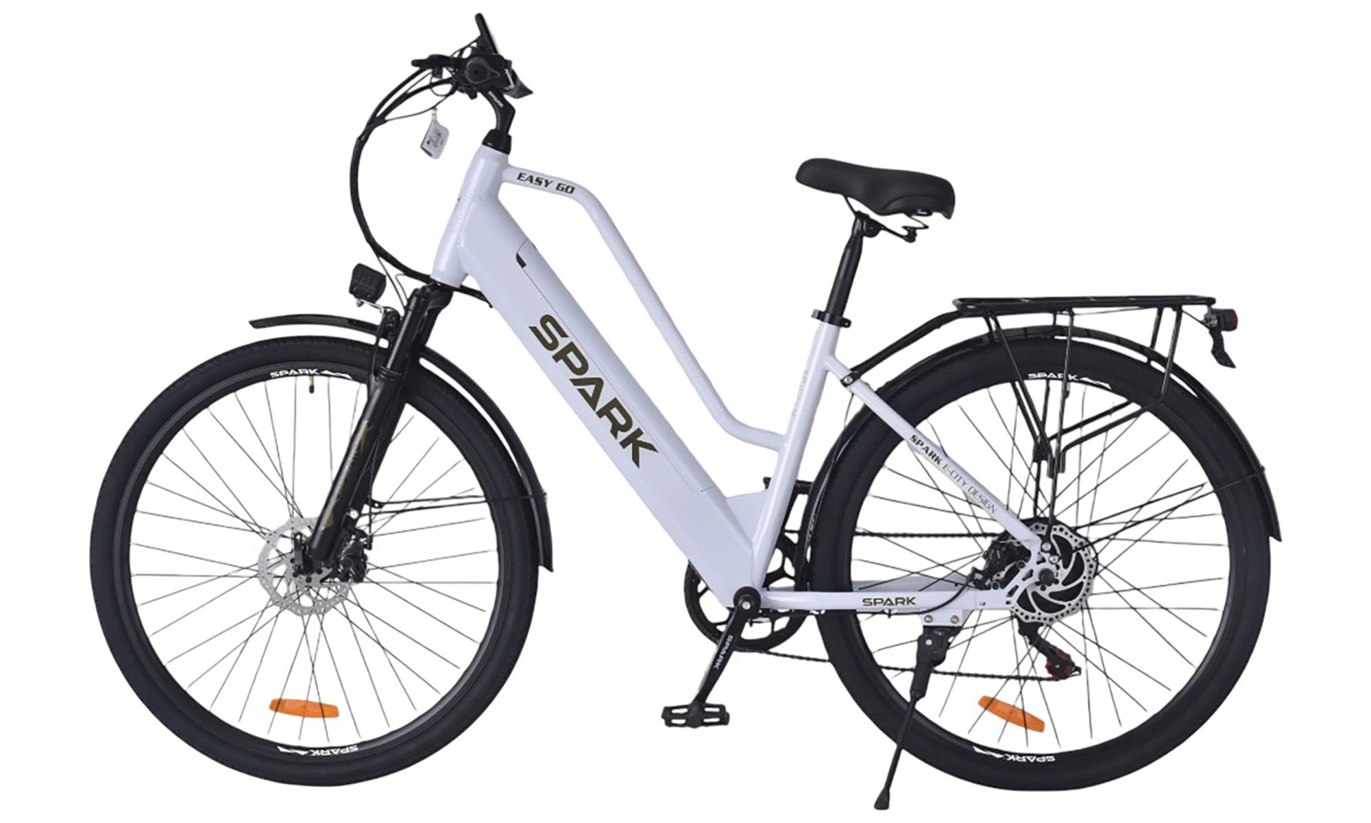 Велосипед с электромотором SPARK E-CITY EASY G0 28", размер M, рама 18", 48V/500W/12,5Ah, год 2026, серый 5