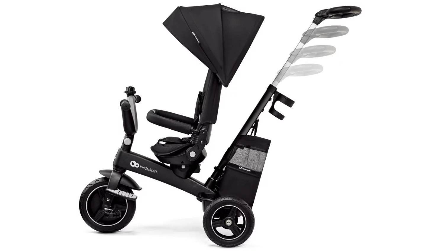 Триколісний велосипед Kinderkraft Easytwist Black 6