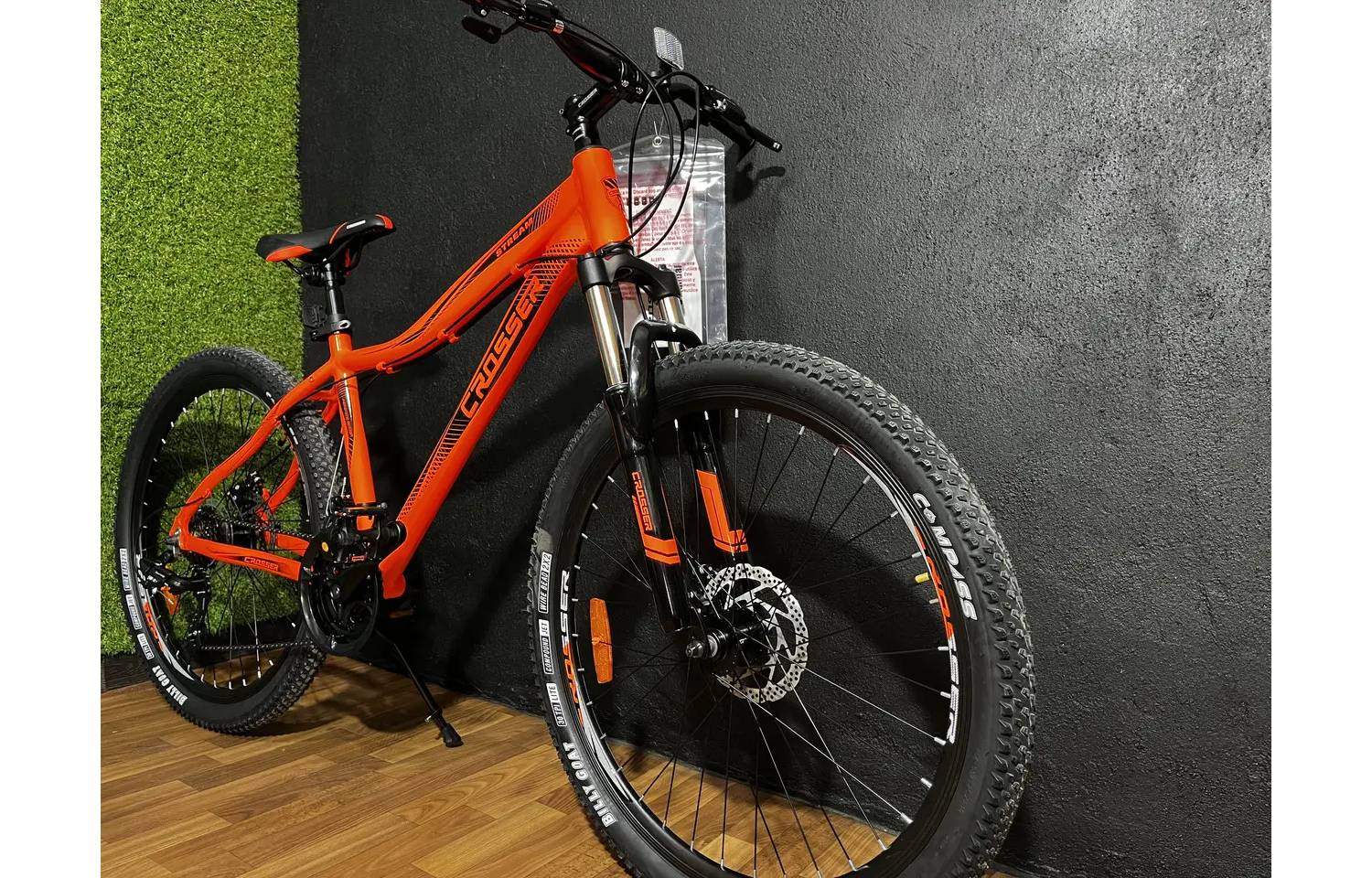 Фотография Велосипед Crosser Stream 26" размер S рама 16 2021 Оранжевый 4