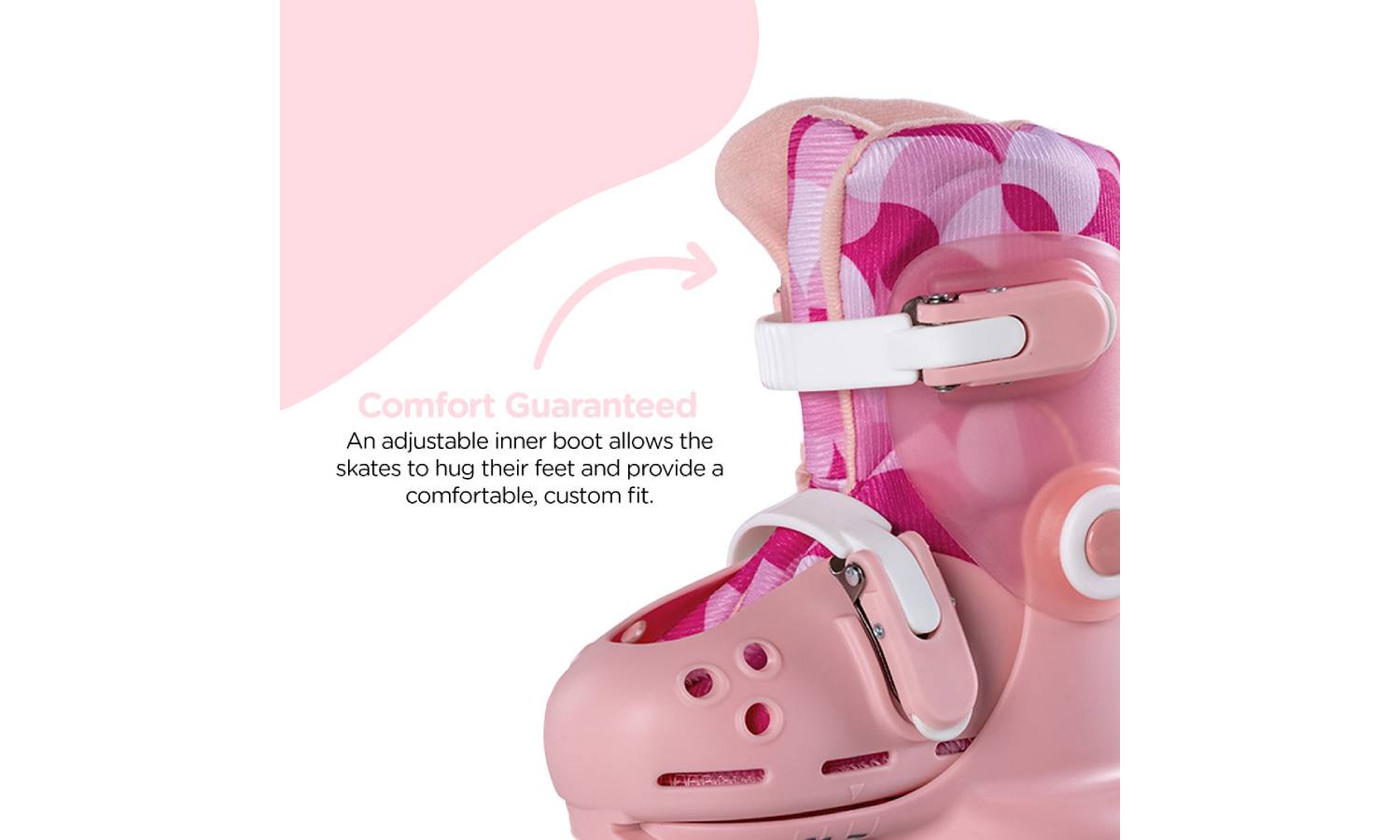 Роликовые коньки Yvolution Twista, размер 24-28, розовый 6