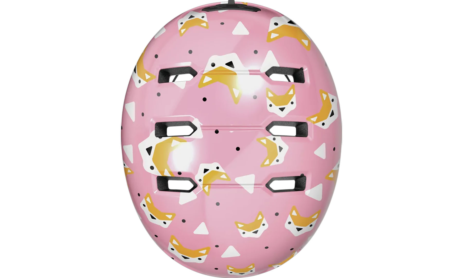 Велошлем детский ABUS SKURB KID rose foxes, размер S (45-50 см), розовые лисы 6