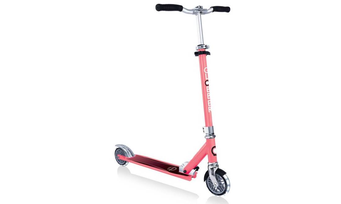 Самокат GLOBBER FLOW ELEMENT LIGHTS, рожевий, колеса з підсвічуванням, 5+ 4 Самокат GLOBBER FLOW ELEMENT LIGHTS, рожевий, колеса з підсвічуванням, 5+ 4