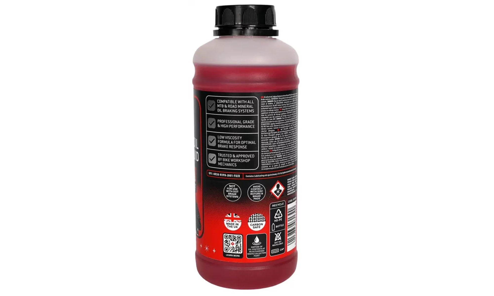 Масло минеральное Weldtite 03139X MINERAL OIL BRALE FLUID, для тормозных систем, 1л 5
