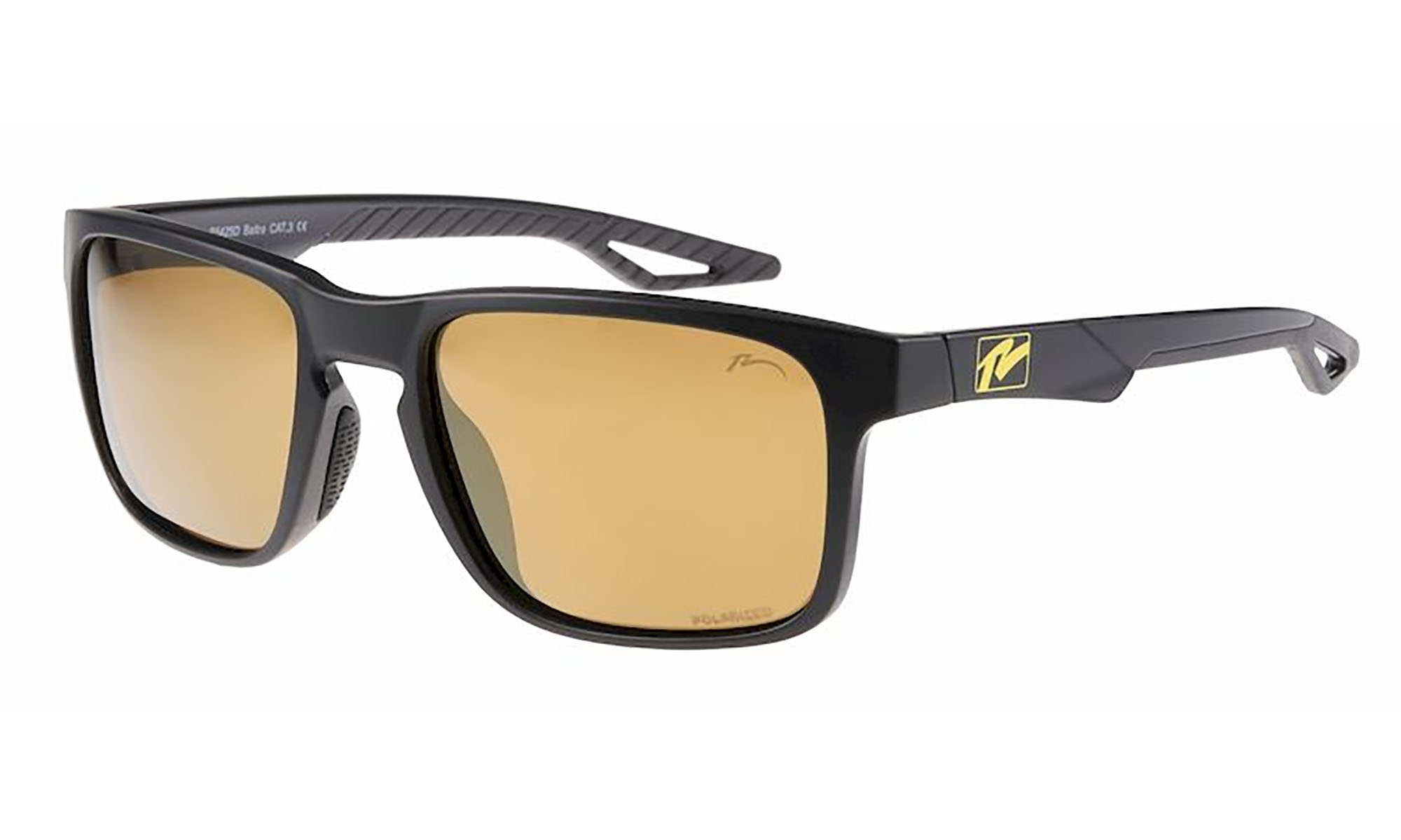 Очки Relax Baltra черные матовые, линза smoke (Polarized TAC 1,1 mm), gold mirror, кат. 3 Очки Relax Baltra черные матовые, линза smoke (Polarized TAC 1,1 mm), gold mirror, кат. 3