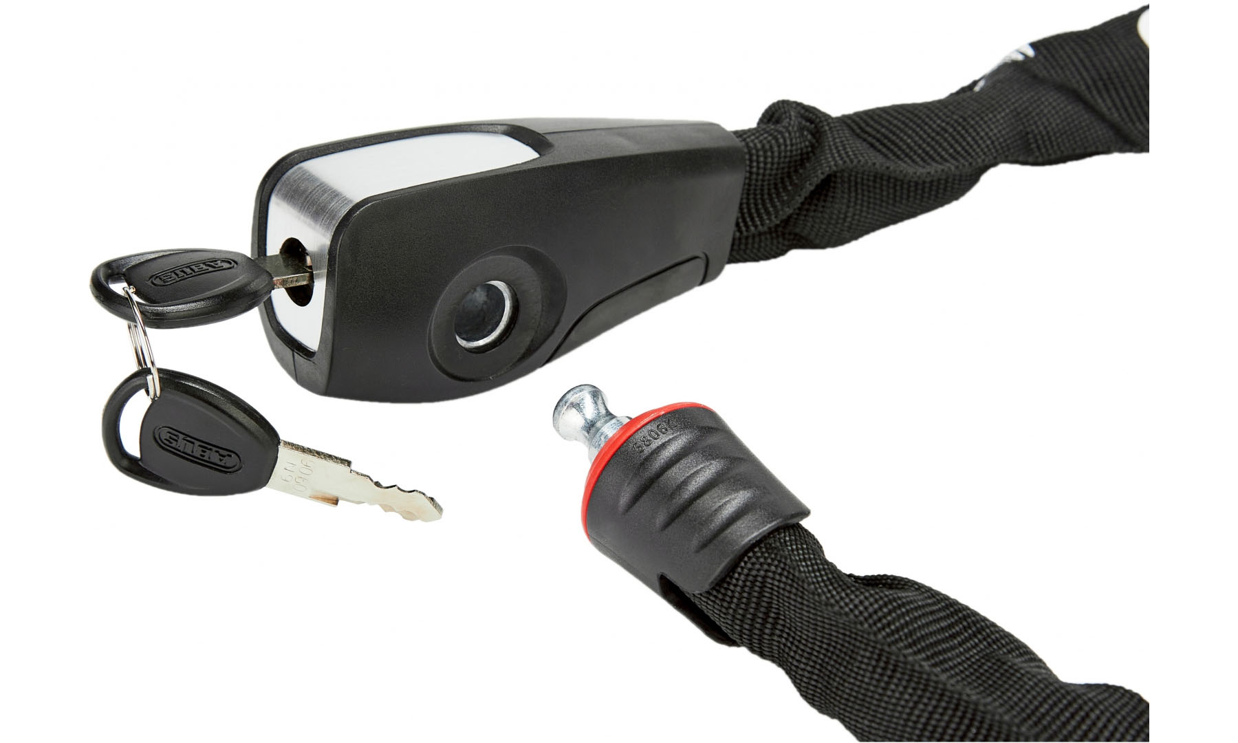 Замок із ланцюгом ABUS 6806K/85см, чорний (square Chain) 4 Замок із ланцюгом ABUS 6806K/85см, чорний (square Chain) 4