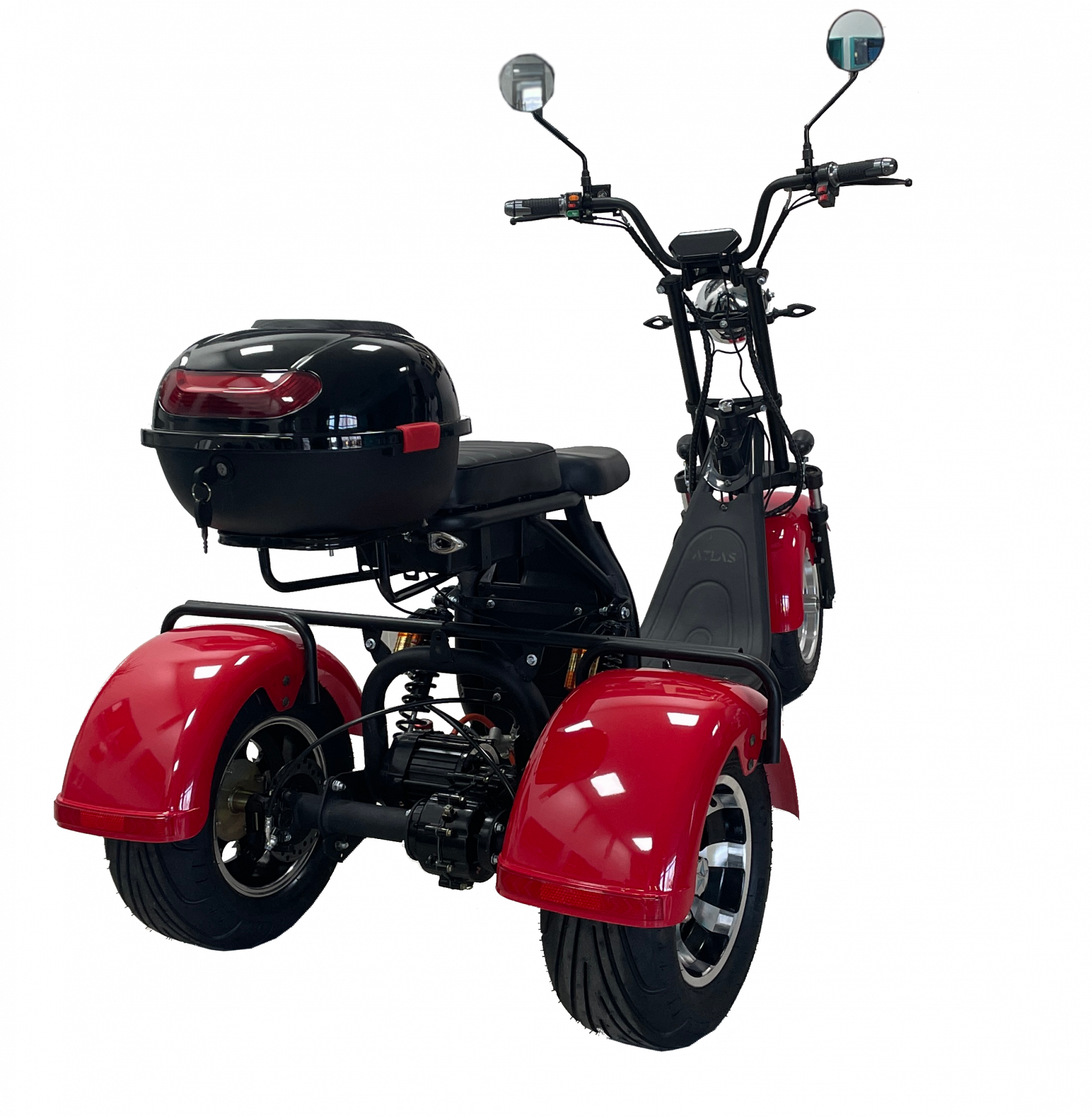 Електроскутер ATLAS Hunter 2500W, Червоний 4