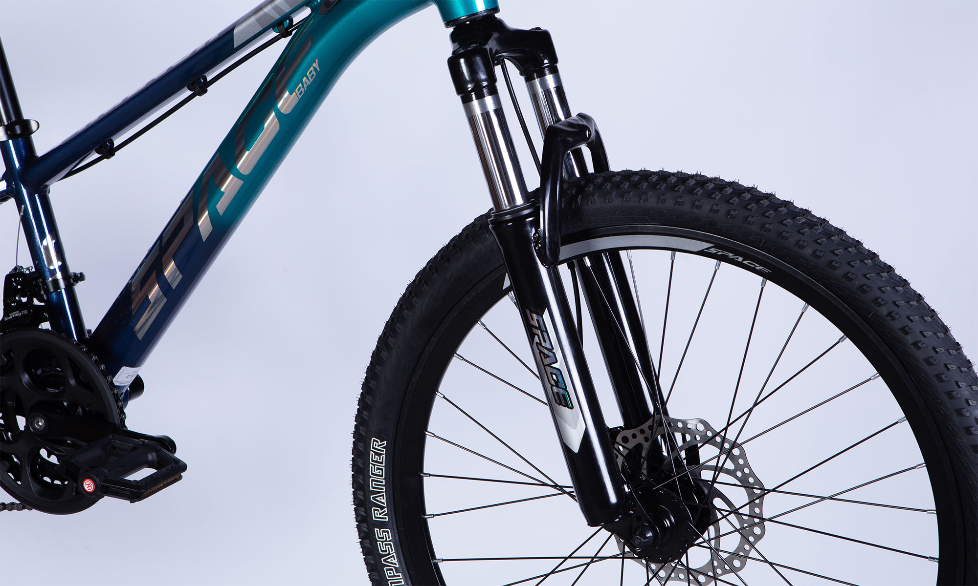 Велосипед SPACE PHAETON 24" рама-11" рік 2025, синьо-зелений 7