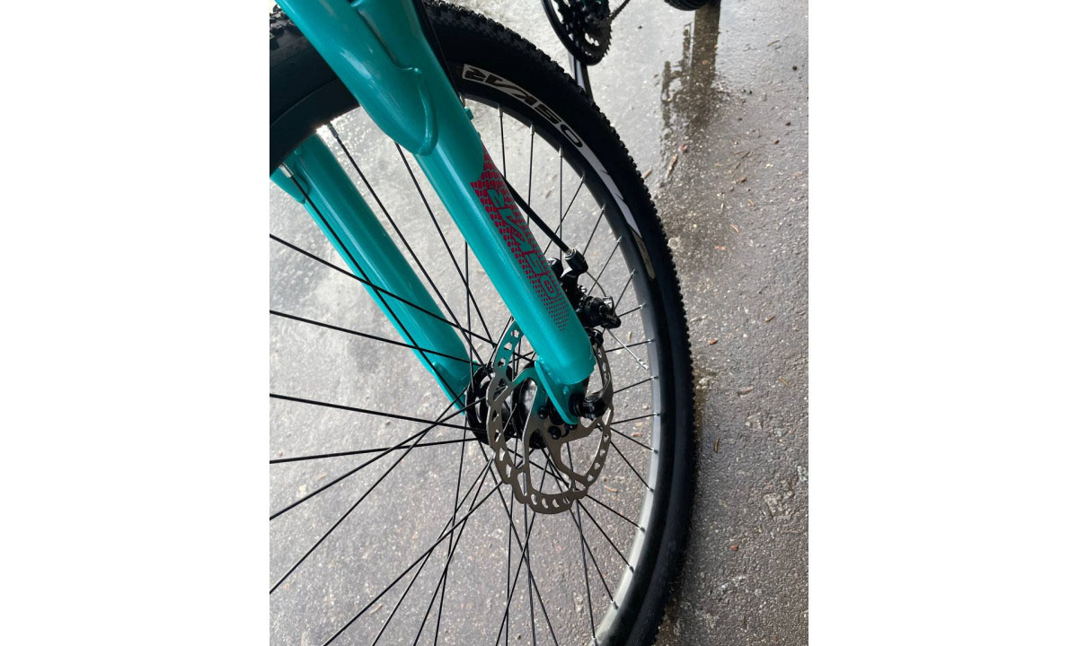  Велосипед OSKAR MIA 24", размер XXS, рама 11", 2025, бирюзовый 4