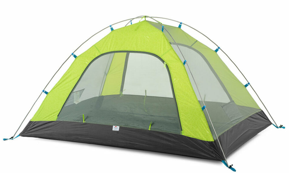 Фотография Палатка двухместная Naturehike P-Series II (NH18Z022-P) 210T/65D, зеленая 4