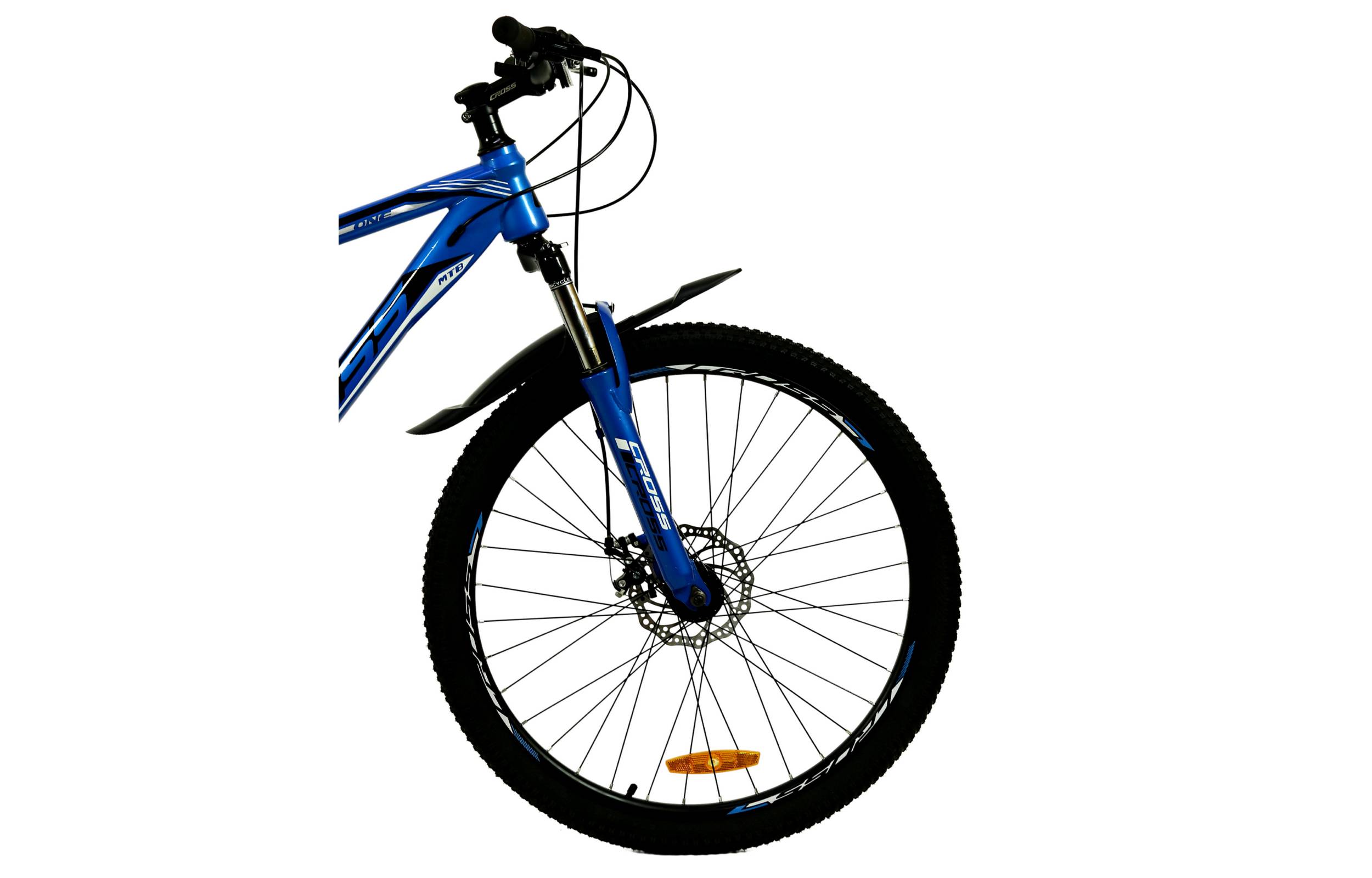 Фотография Велосипед Cross Kron 26" размер М рама 17 2022 Черно-Cиний 2