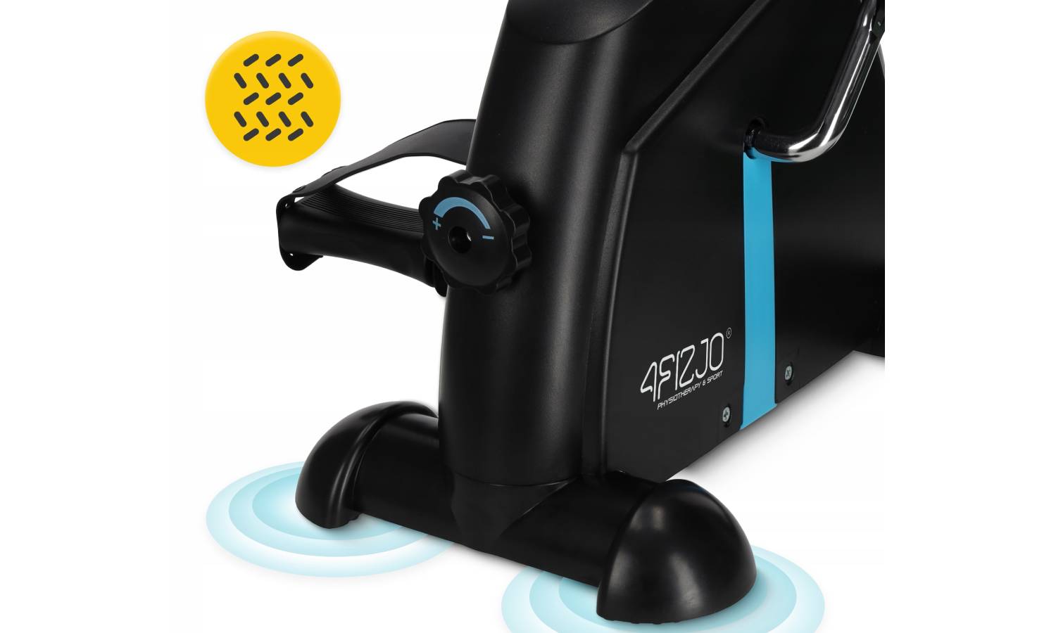 Мини велотренажер 4FIZJO Evo 2 в 1 для рук и ног Black/Blue 2