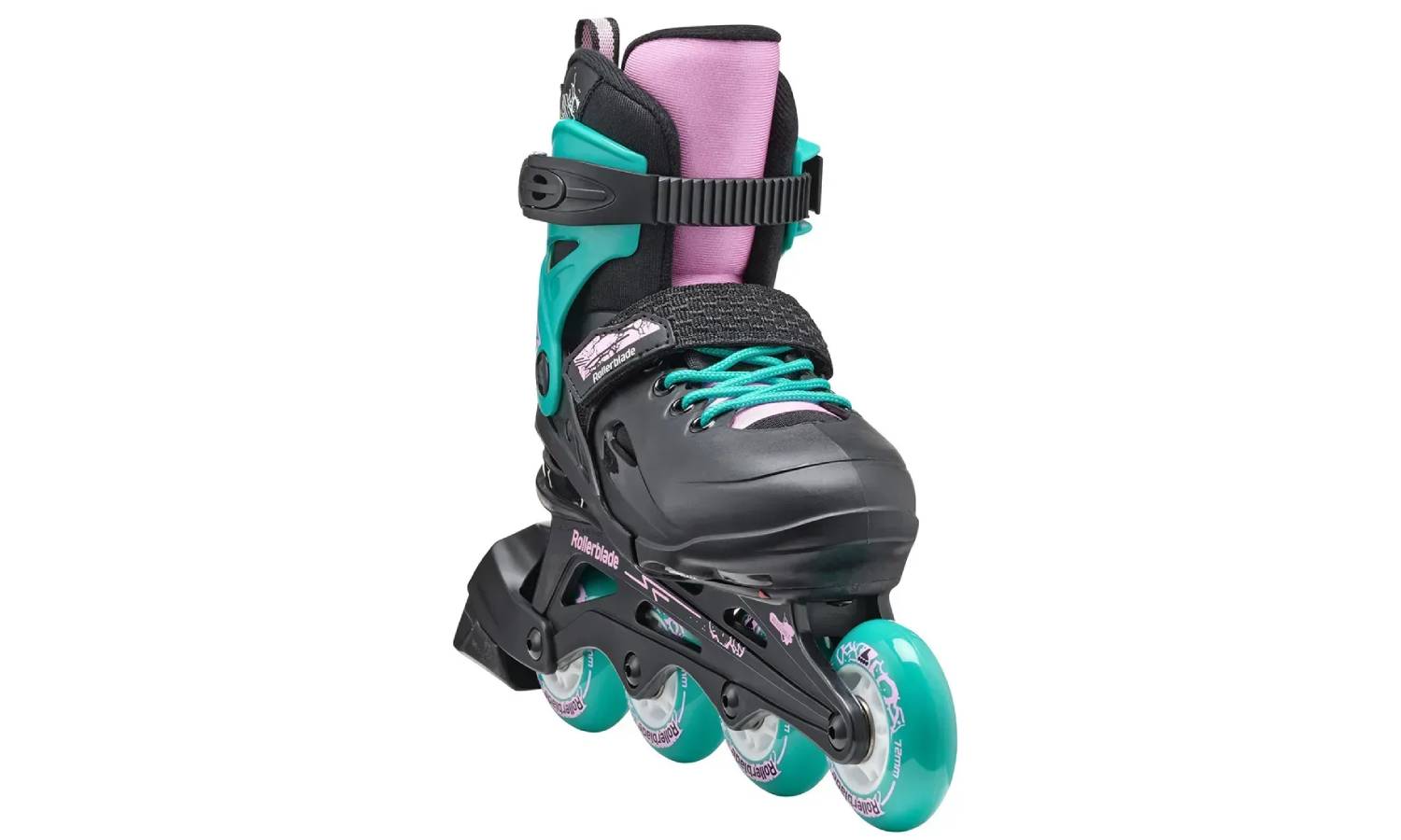 Фотографія Ролики Rollerblade Fury 2023 black-sea green 33-38 6