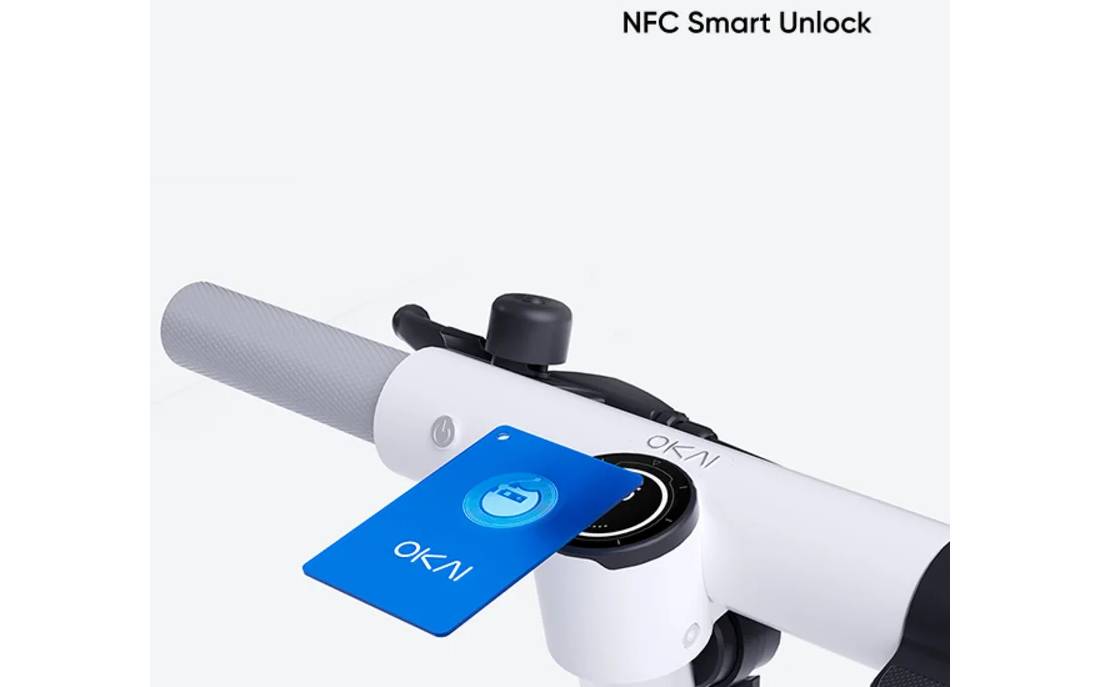 Электросамокат OKAI ES20-NEON 9" 300(600)W, 9.8Ah, NFC, App, белый 4 Электросамокат OKAI ES20-NEON 9" 300(600)W, 9.8Ah, NFC, App, белый 4