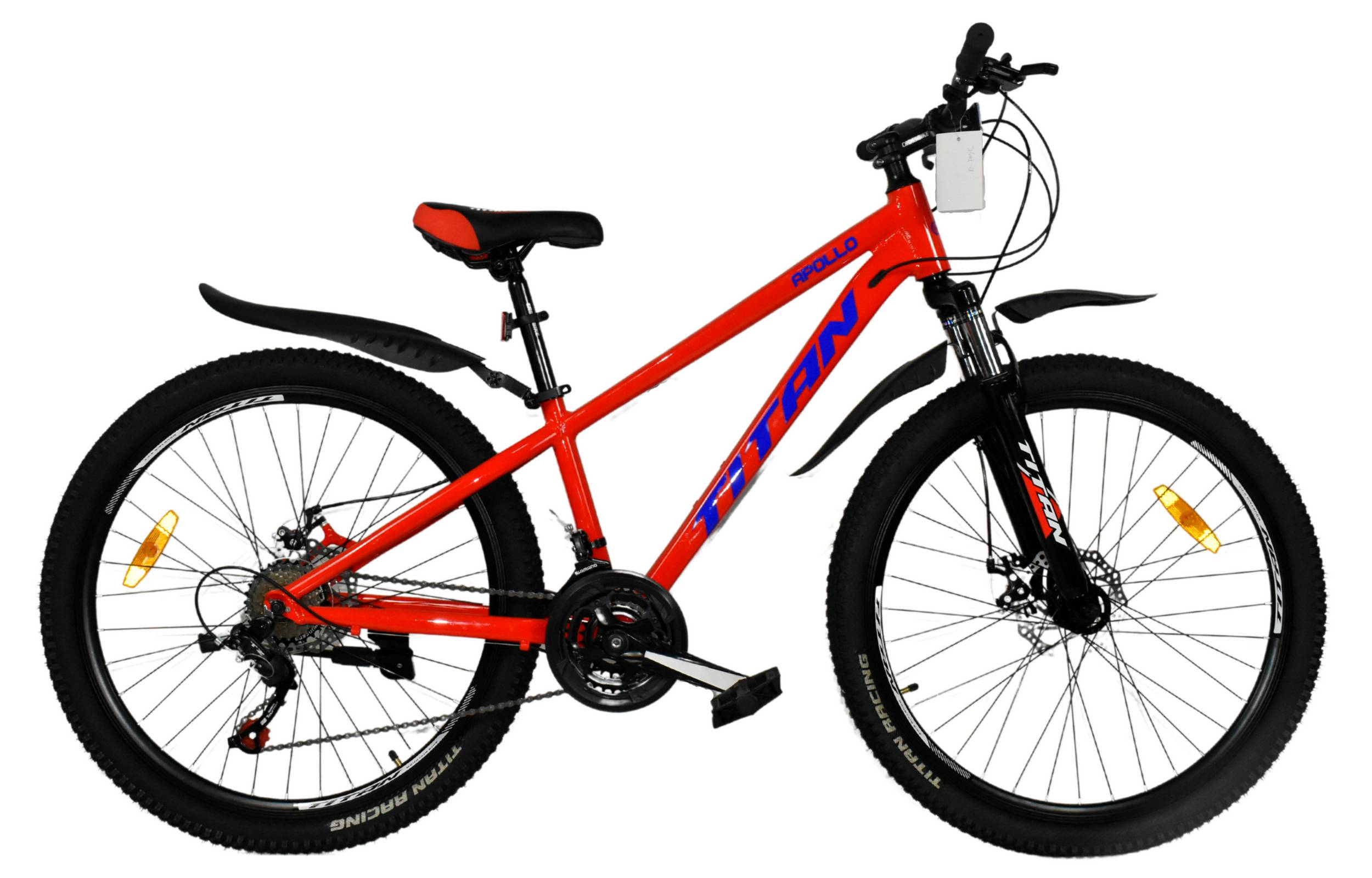 Фотографія Велосипед Titan APOLLO 24" розмір XXS рама 11 2022 Червоний-Синій