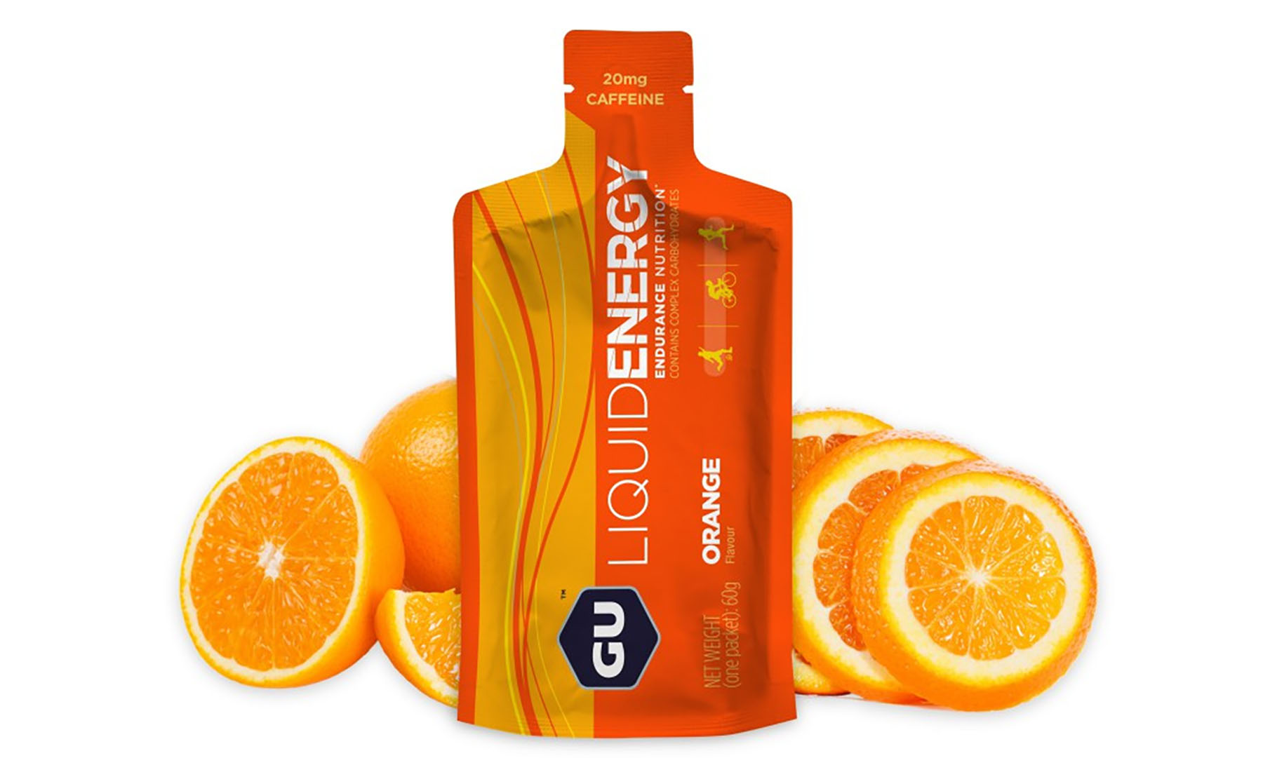 Фотографія Енергетичний гель рідкий ізотонічний GU Liquid Energy Orange, 60 г (20 мг кофеїну)