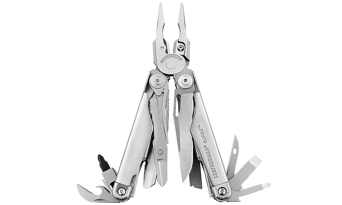 Фотографія Мультитул Leatherman Surge, нейлоновий чохол, сірий