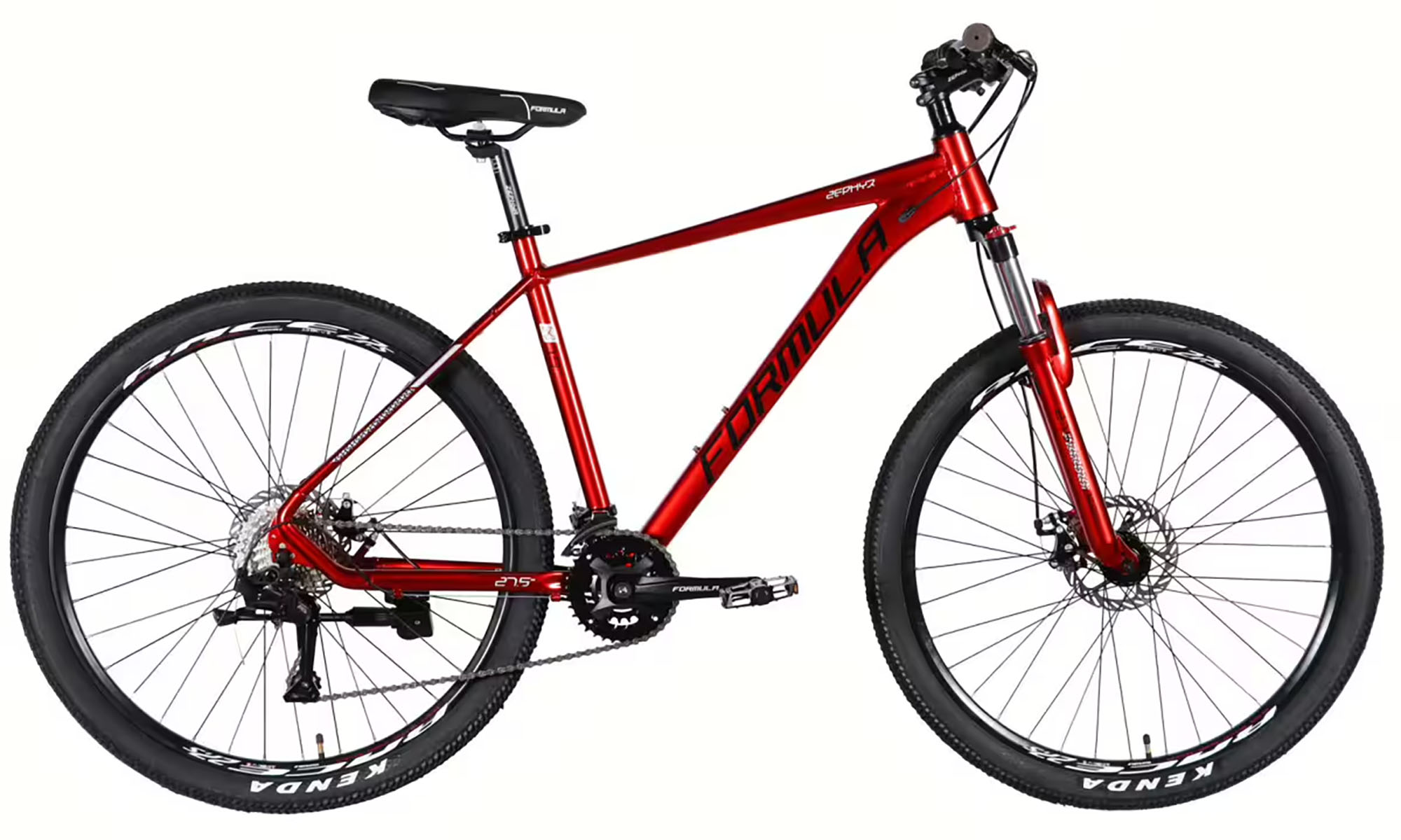 Велосипед Formula ZEPHYR 3.0 DD CS 27.5", размер L, рама 19", год 2026, красный 