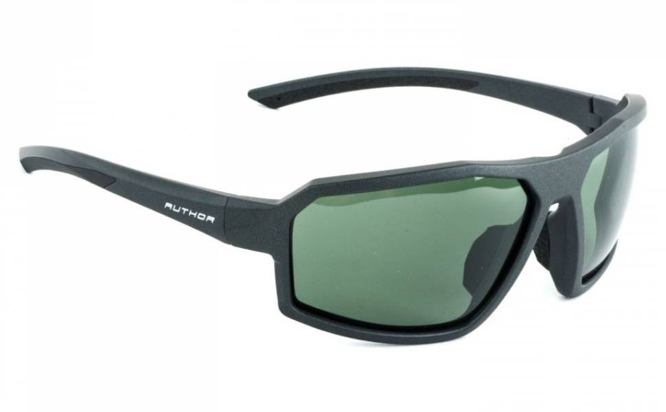 Фотография Очки солнцезащитные Author FS7 Polarized Green 17, матово серая оправа 