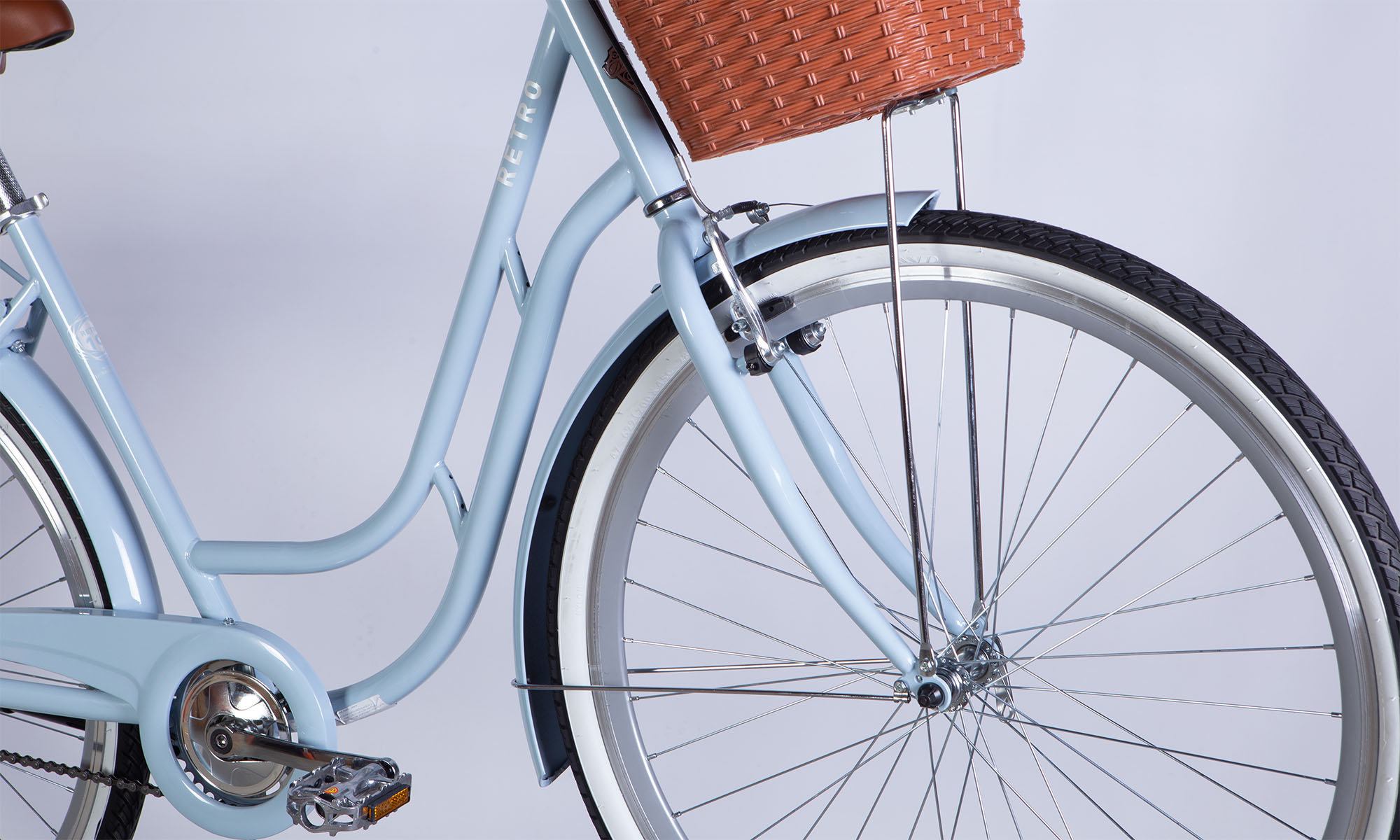 Велосипед Dorozhnik RETRO Velosteel 28", размер L, рама 19", 2025, голубой 4