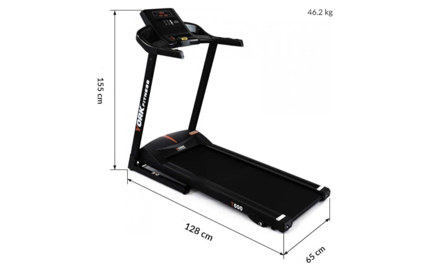 Беговая дорожка York Fitness T600 5