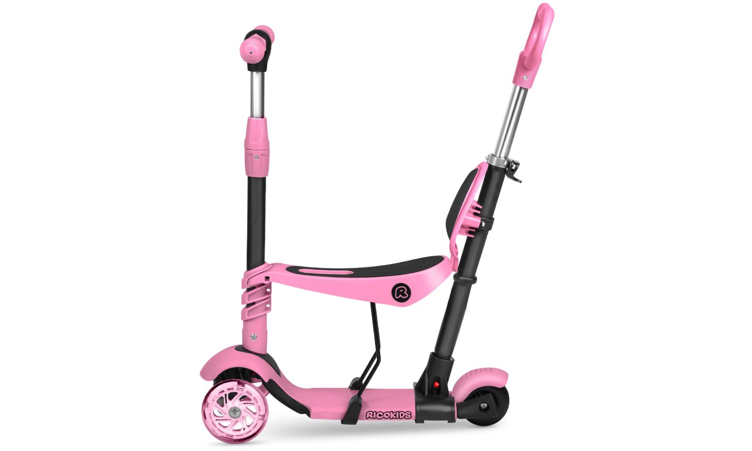 Самокат дитячий триколісний Ricokids Piko рожевий 16 Самокат дитячий триколісний Ricokids Piko рожевий 16