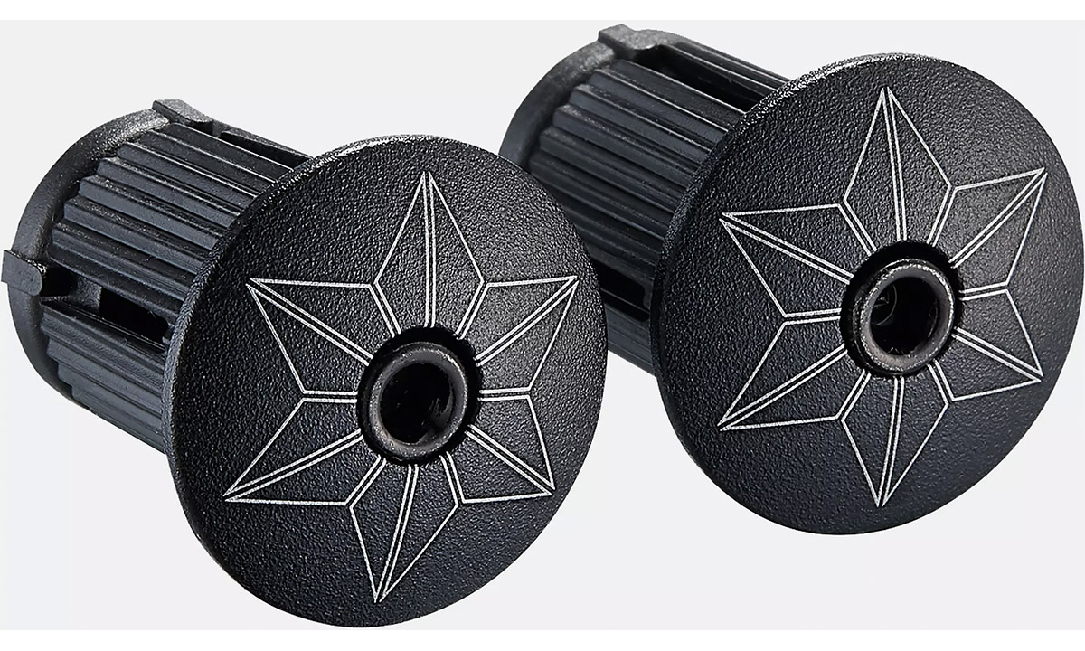 Обмотка на кермо Specialized SUPER STICKY KUSH TAPE GALAXY WHT PRINT/ANO BLK PLUGS (25522-3120) 3