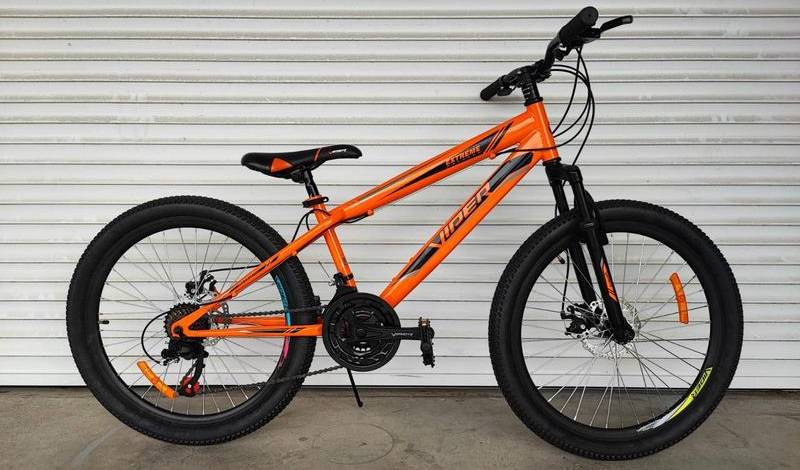 Фотография Велосипед подростковый Viper Extreme D 24" размер XXS рама 13 2024 Оранжевый