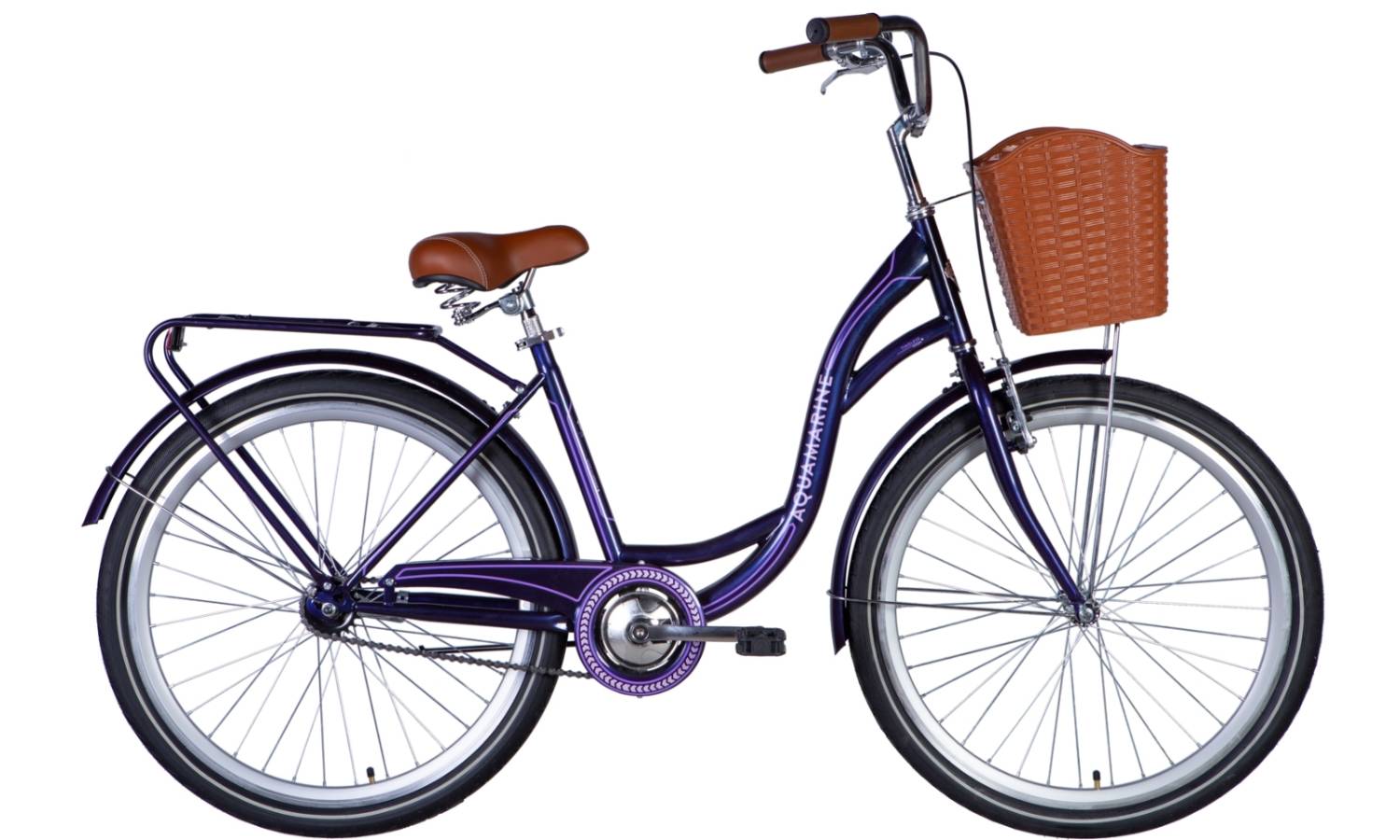 Фотография Велосипед Dorozhnik AQUAMARINE 28" размер L рама 19 2024 Темно-фиолетовый