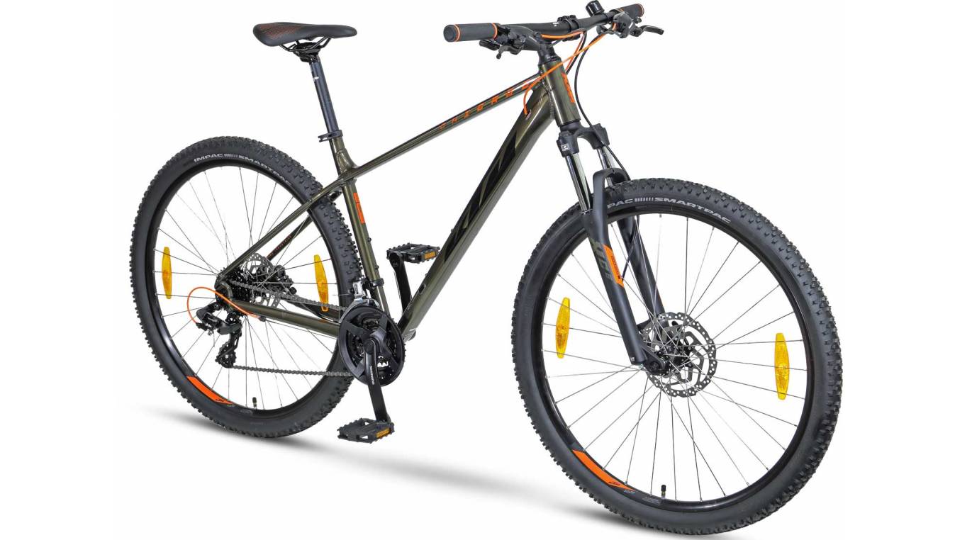 Велосипед KTM CHICAGO 292 29", размер M рама 43см (2022) Зелено-черный 2