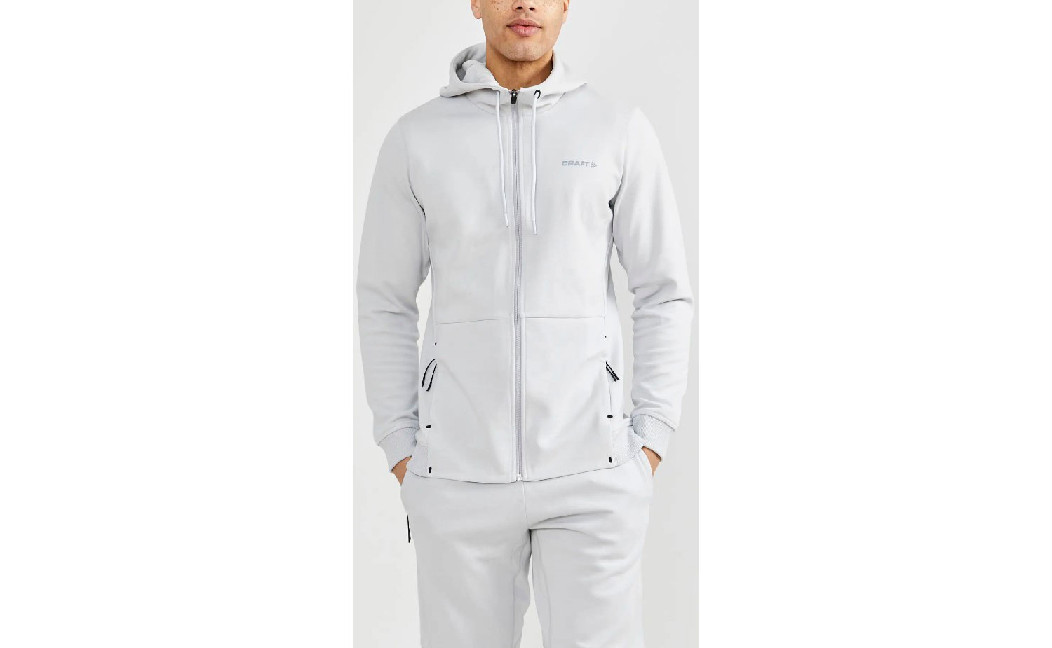 Кофта CraftIcon Zip Hood мужская, размер M, сезон AW 20, белый 5