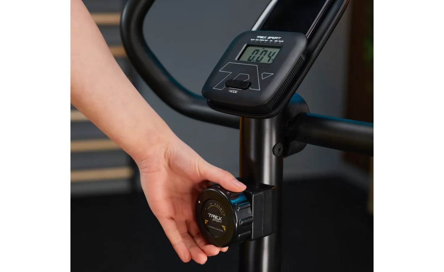 Велотренажер Trex Sport TX-400MB RECK магнітний сірий 8