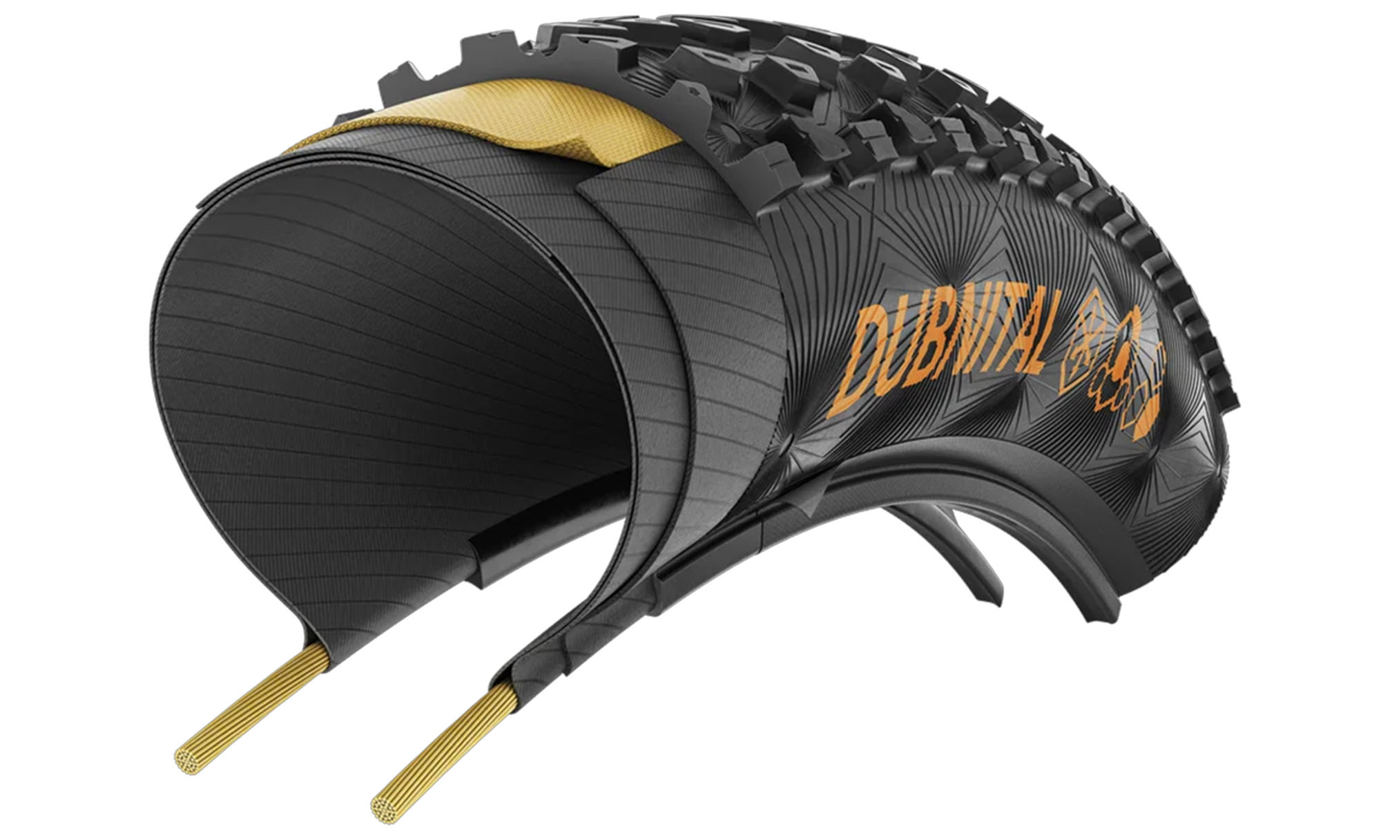 Покришка безкамерна Continental Dubnital Trail Rapid 29" | 29 X 2.40 чорна/коричнева складана, skin 2