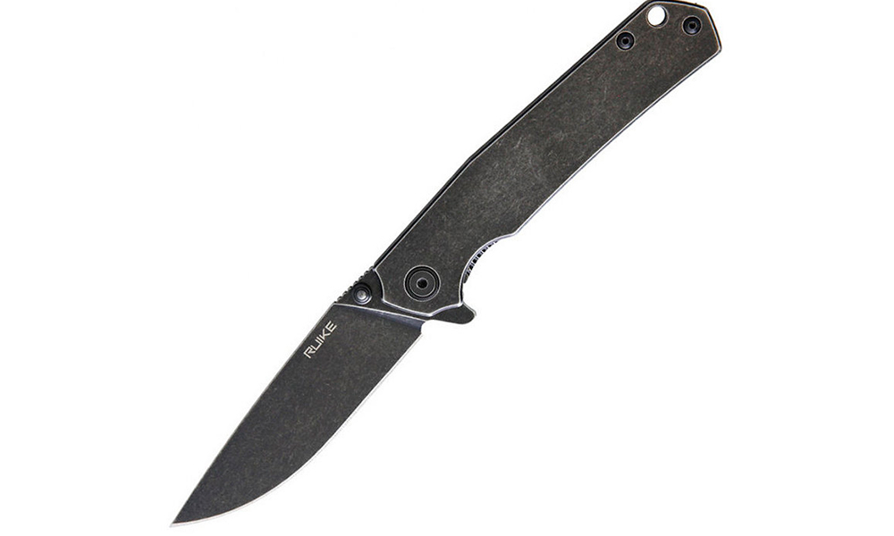 Фотография Складной нож Ruike P801-SB серо-черный