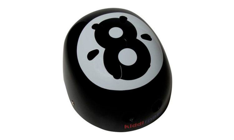 Фотография Шлем детский Kiddimoto бильярдный шар размер S (48-53 см), Черный 3