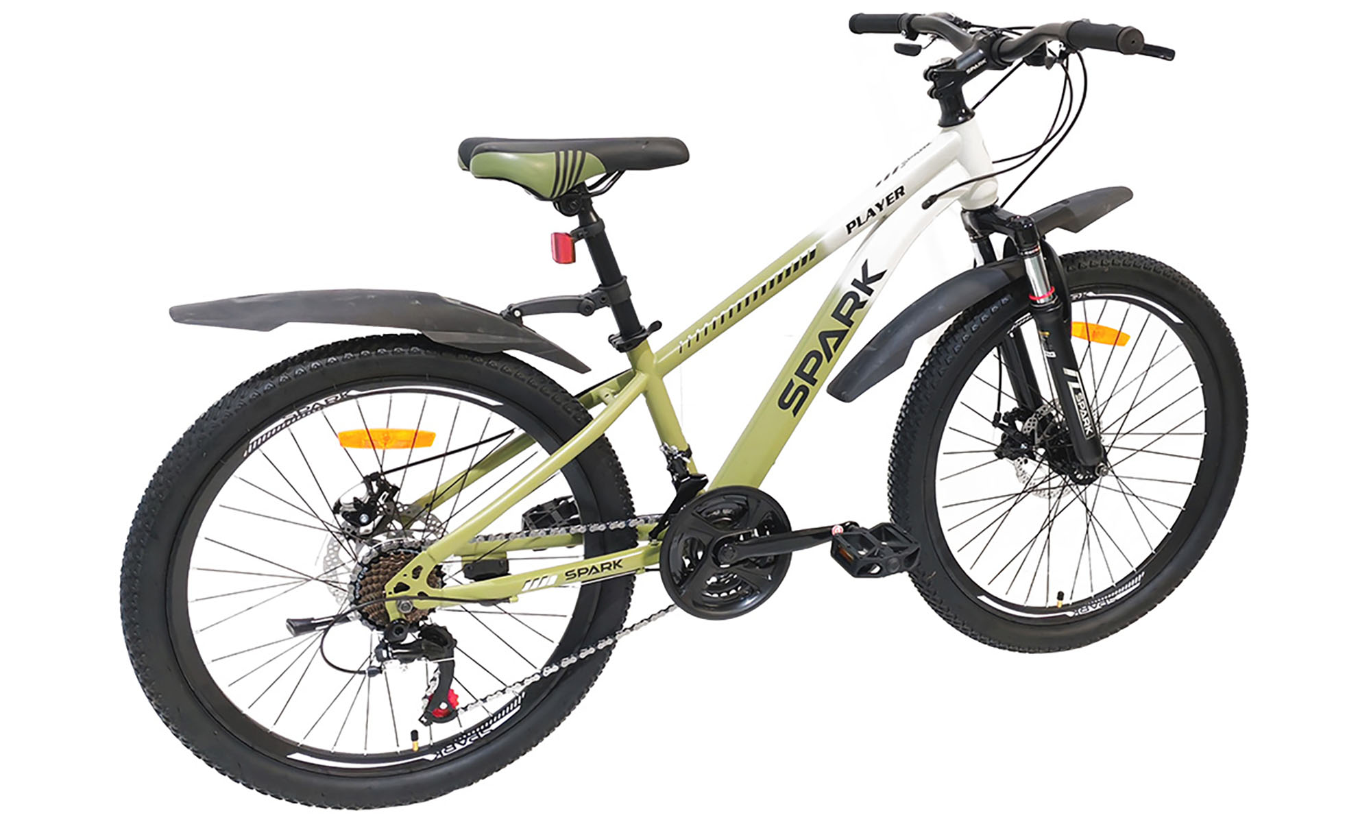 Велосипед SPARK PLAYER 24", размер XXS, рама 12", год 2025, бело-зеленый 2 Велосипед SPARK PLAYER 24", размер XXS, рама 12", год 2025, бело-зеленый 2