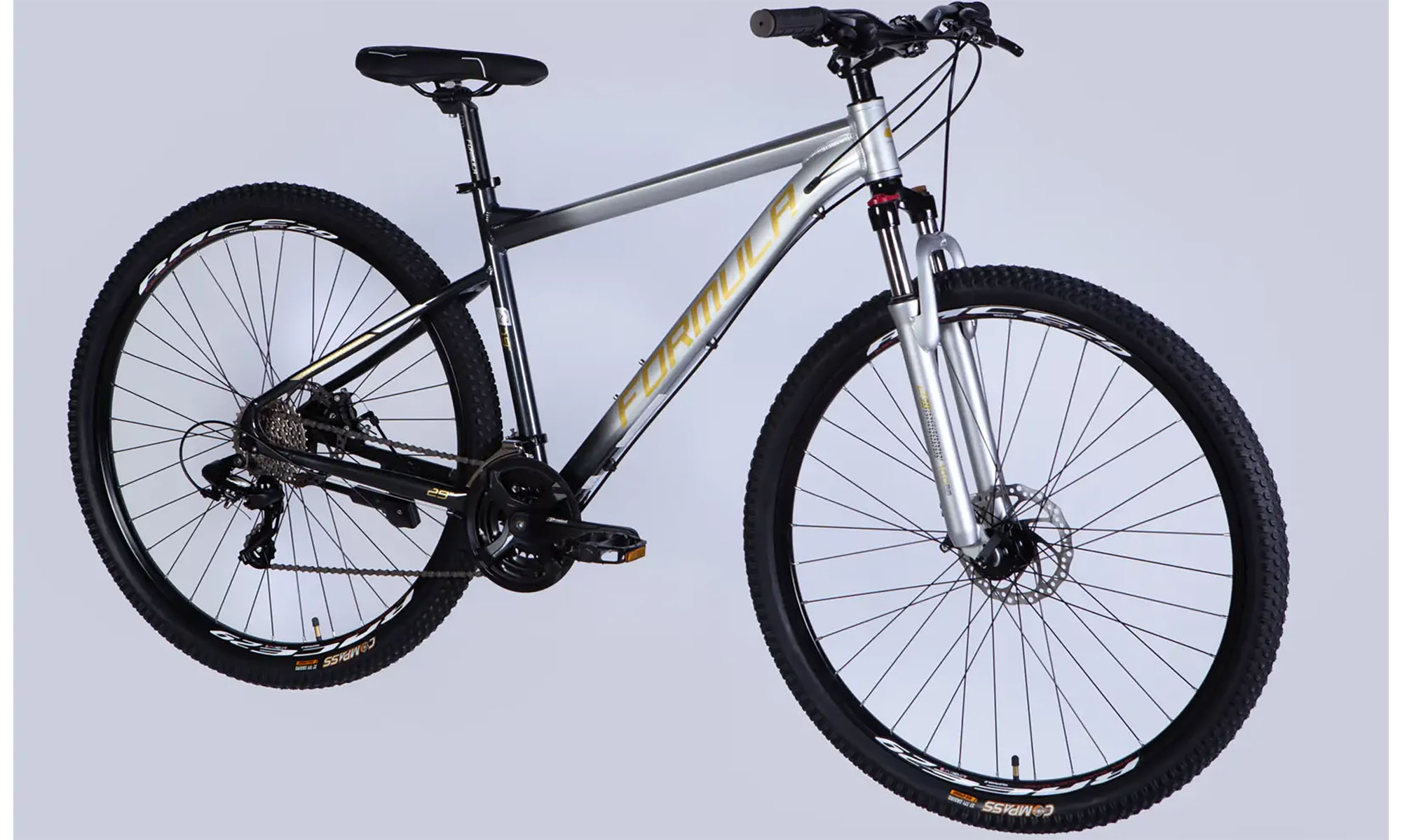 Велосипед Formula F-1 DD CS 29", размер L рама-19", год 2026, серебристо-черный 4 Велосипед Formula F-1 DD CS 29", размер L рама-19", год 2026, серебристо-черный 4
