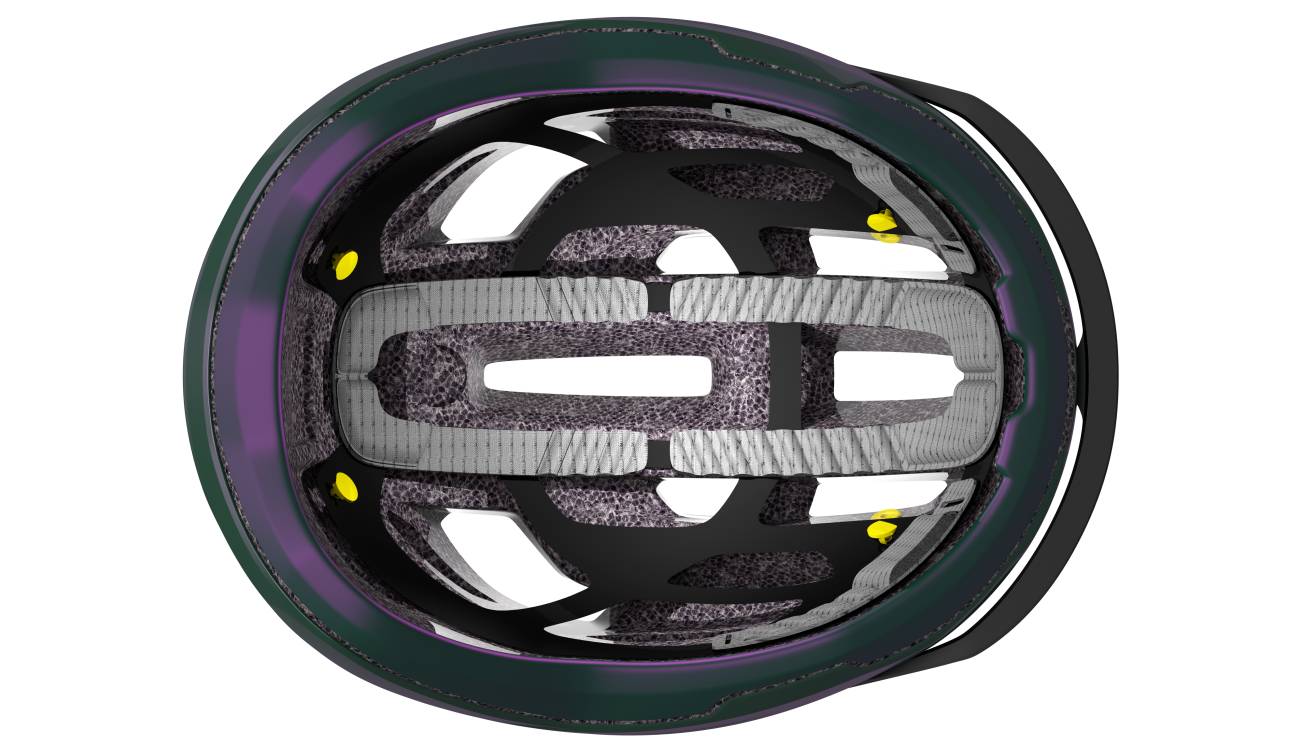 Шолом Scott Arx Plus розмір M (55-59 см) зелений/фіолетовий 2